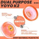 Mcubes India Magic yoyo k2 crystal unresponsive yo-yo orange 714bDiUPiEL. SX679 small