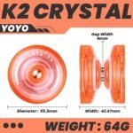 Mcubes India Magic yoyo k2 crystal unresponsive yo-yo orange 71auGkfExrL. SX679 small