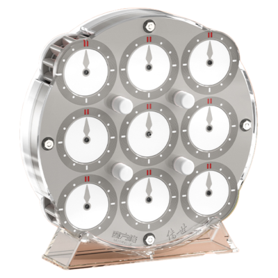 Mcubes India QiYi magnetic clock limited edition grey
