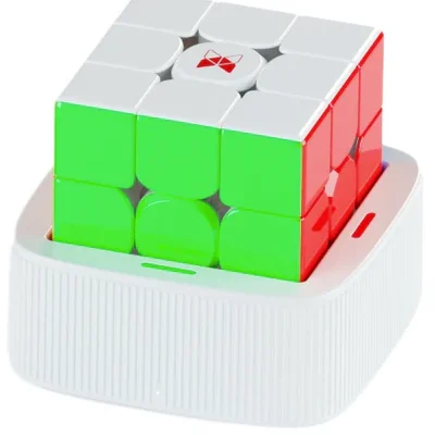 Mcubes India QiYi tornado v4 ai smart 3x3 cube charging base uv