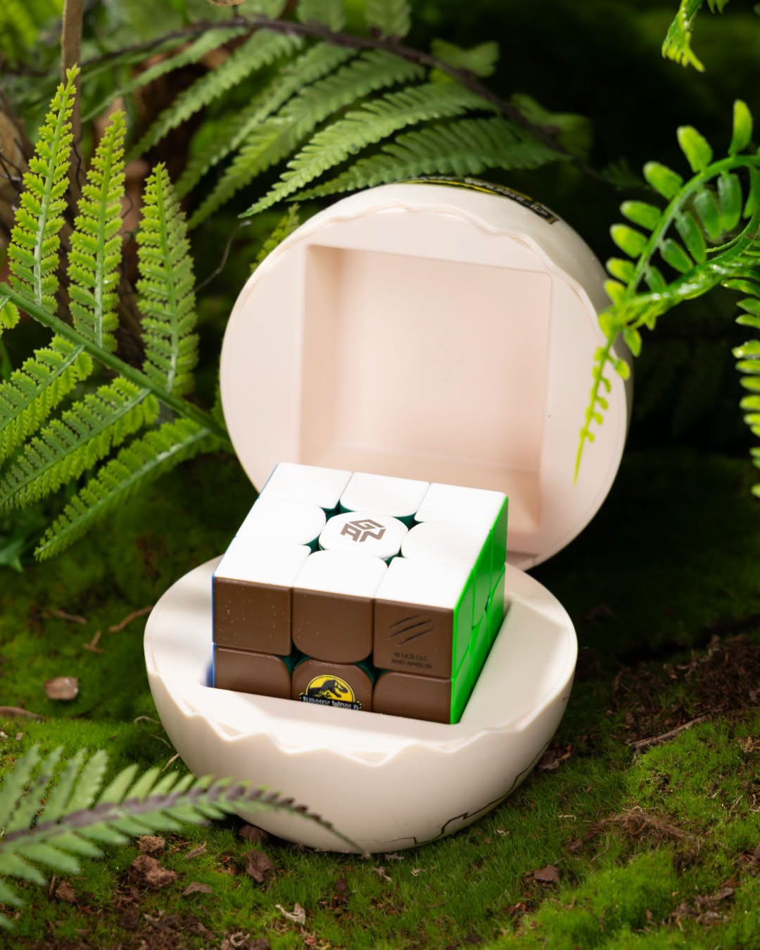Mcubes India Gan 356 me dragon egg Jurassic park edition 3x3 magnetic cube mcubes-india-gan-356-me-dragon-egg-jurassic-park-edition-3x3-magnetic-cube