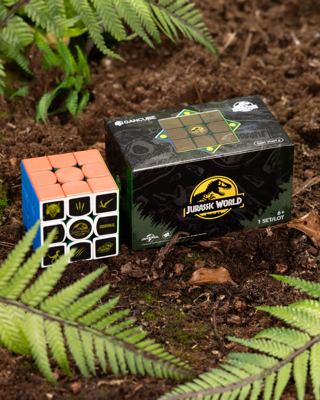 Mcubes India Gan 356 me Jurassic park edition 3x3 magnetic cube Mcubes India Gan 356 me Jurassic park edition 3x3 magnetic cube