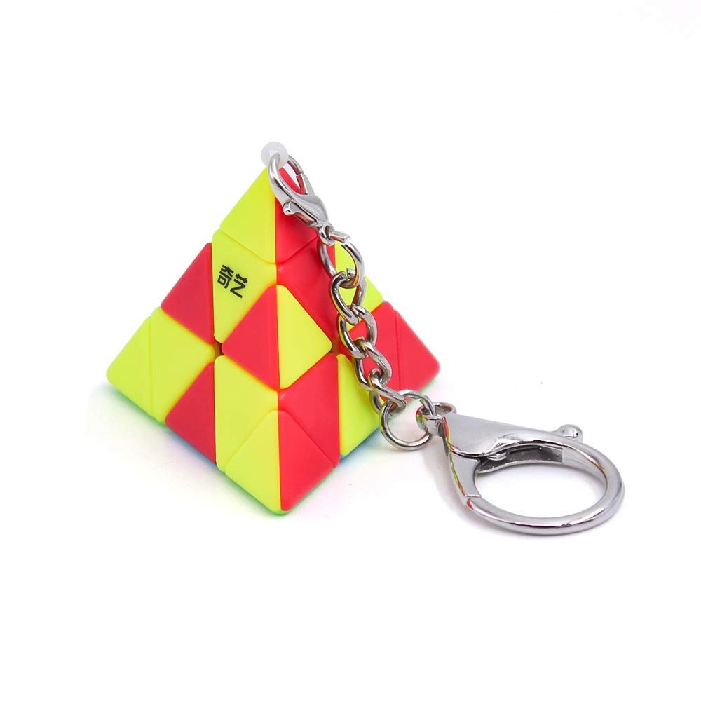 Mcubes India QiYi mini PyraMinx keychain cube Mcubes India QiYi mini PyraMinx keychain cube