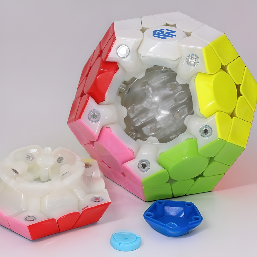 mcubes-india-gan-megaminx-maglev-uv-grey-magnetic-cube-image-1