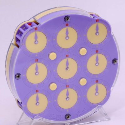Mcubes India QiYi magnetic clock lilac cube