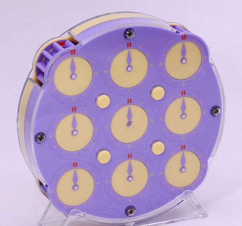 Mcubes India QiYi magnetic clock lilac cube