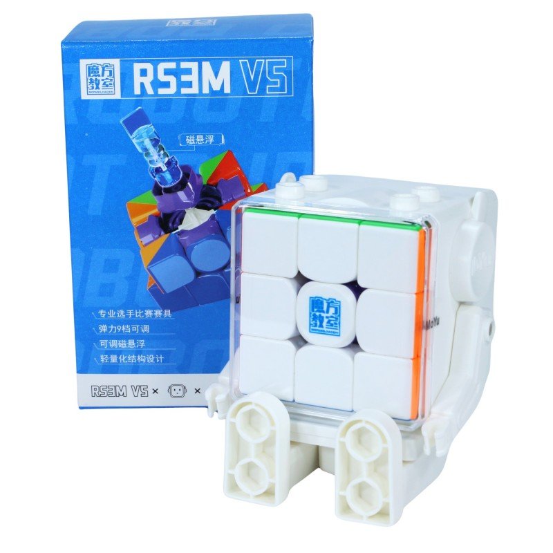 mcubes-india-moyu-rs3-m-v5-ball-core-uv-with-robot-stand-3x3-cube-img-4